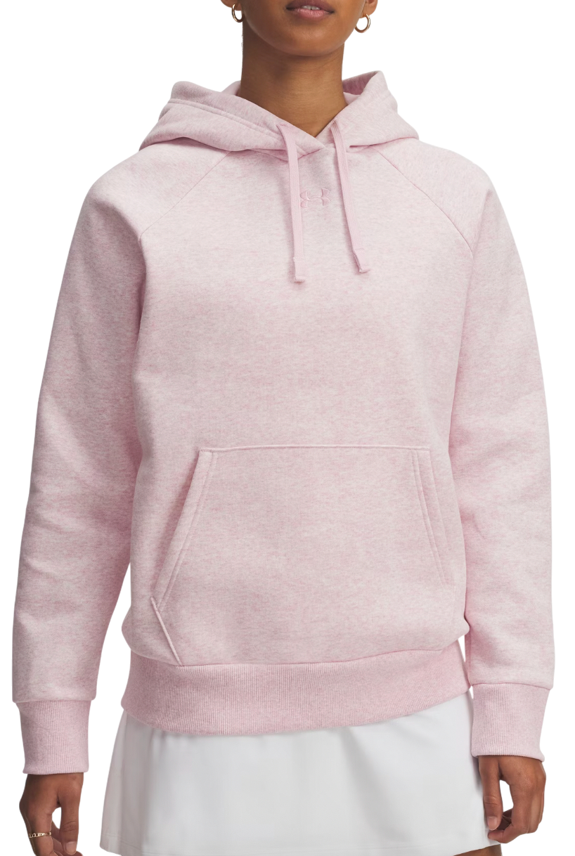 Sweatshirt Under Armour Rival Fleece Hoodie Lyserød | 1379500-648
