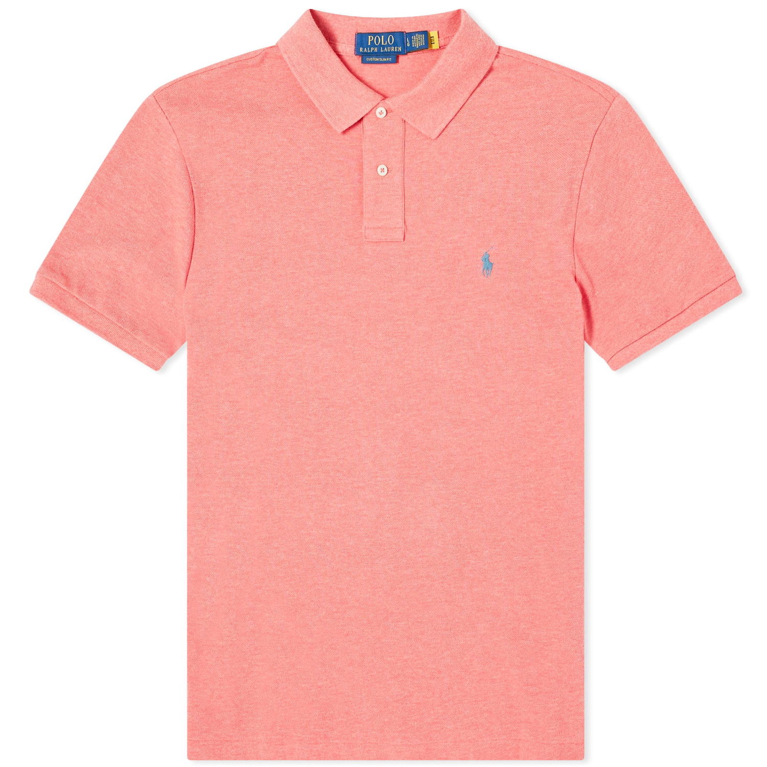 Polo skjorte Polo by Ralph Lauren Custom Fit Polo Shirt Lyserød | 710680784369, 0
