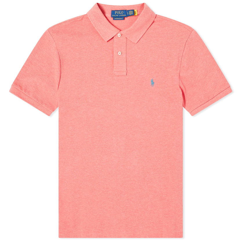 Polo skjorte Polo by Ralph Lauren Custom Fit Polo Shirt Lyserød | 710680784369