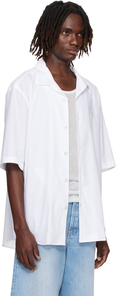 Skjorte Acne Studios Acne Studios Button-Up Camp Collar Shirt Lyserød | BB0634-, 4