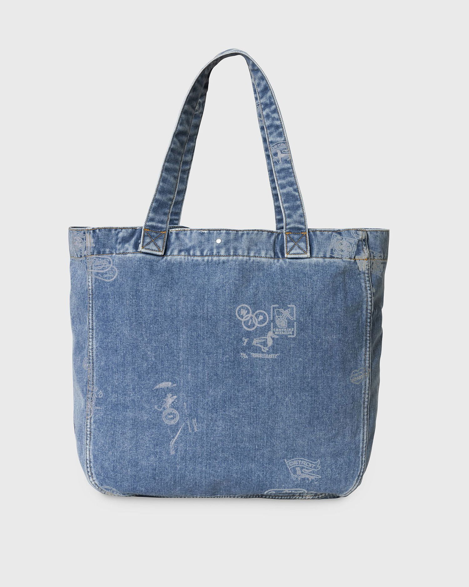 Mulepose Carhartt WIP Stamp Tote Bag Blå | I033740-2LN.35, 1