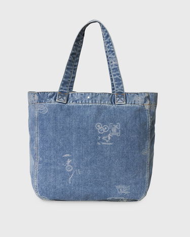 Mulepose Carhartt WIP Stamp Tote Bag Blå | I033740-2LN.35, 1
