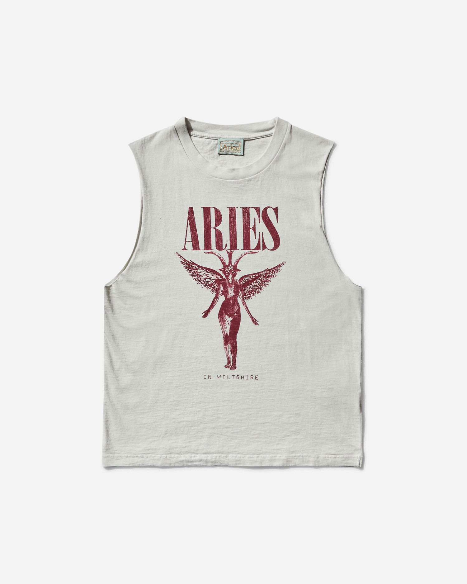 Tanktop Aries Faded Muscle Vest Beige | AR4002703 OFFWHT, 1