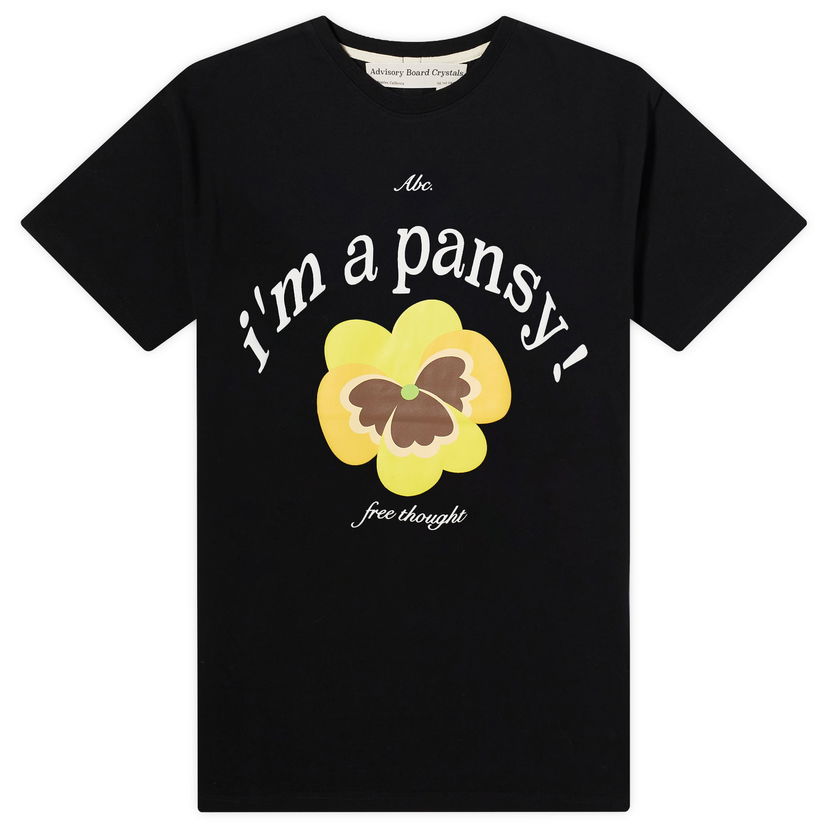 T-shirt Advisory Board Crystals Pansy Sort | ABC-CT-T001-PANSY-BLK