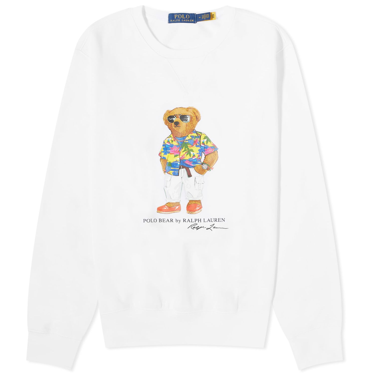 Sweatshirt Polo by Ralph Lauren Beach Club Bear Crew Sweat Hvid | 710853308032, 0