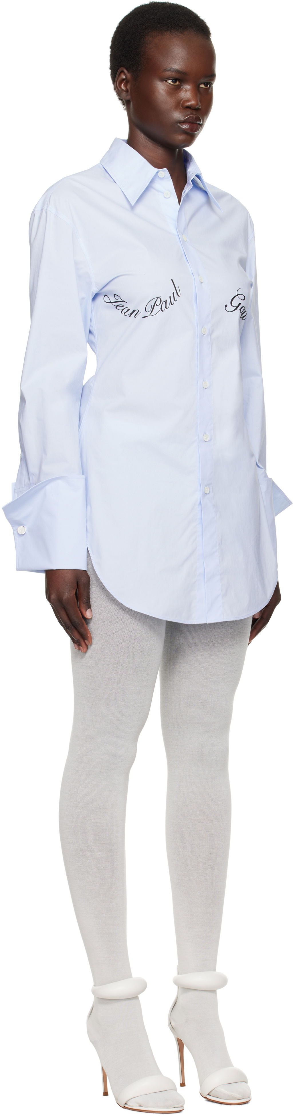 Skjorte Jean Paul Gaultier Jean Paul Gaultier Print Shirt Blå | 25/33-F-CH088I-C071-52, 1