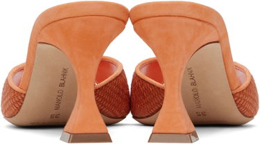 Tilbehør Manolo Blahnik Manolo Blahnik Jadara Heeled Sandals Orange | 424-1982, 1