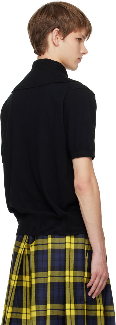 Polo skjorte Vivienne Westwood Vivienne Westwood Alex Knit Polo Sort | 2701001P-Y001V-, 2