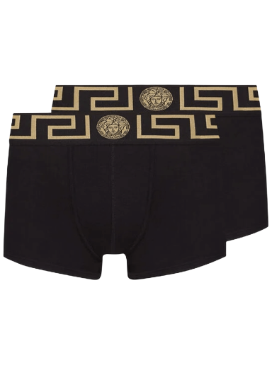 Boksere Versace Greca Border Trunks Sort | AU10181 A232741 A80G