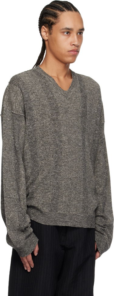 Sweater Maison Margiela Maison Margiela V-Neck Sweater Grå | S50HN0012 M13097, 1
