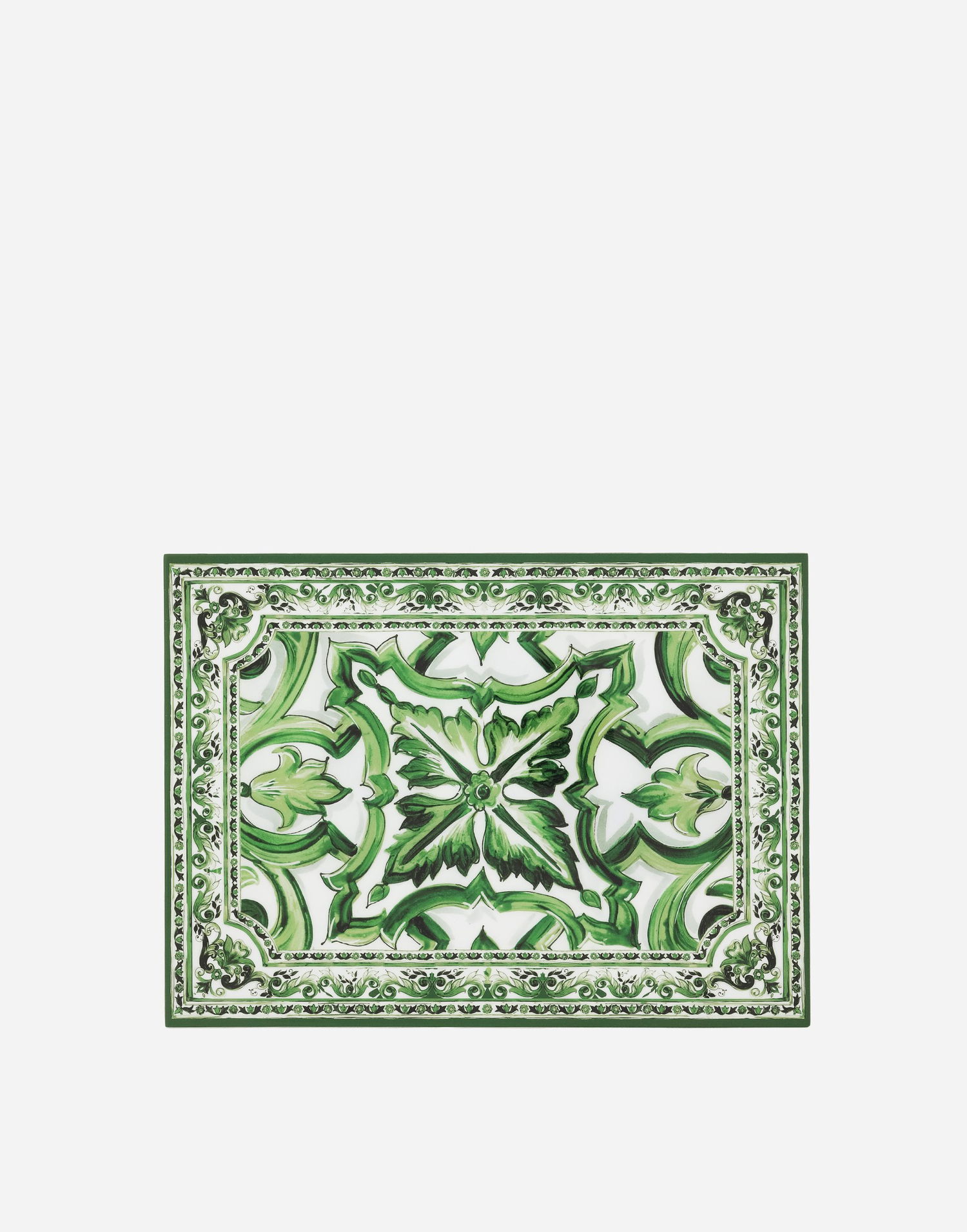 Home decor Dolce & Gabbana Dolce & Gabbana Large Majolica Print Decorative Plexiglass Box Grøn | TCC201TCAMYUV008, 0