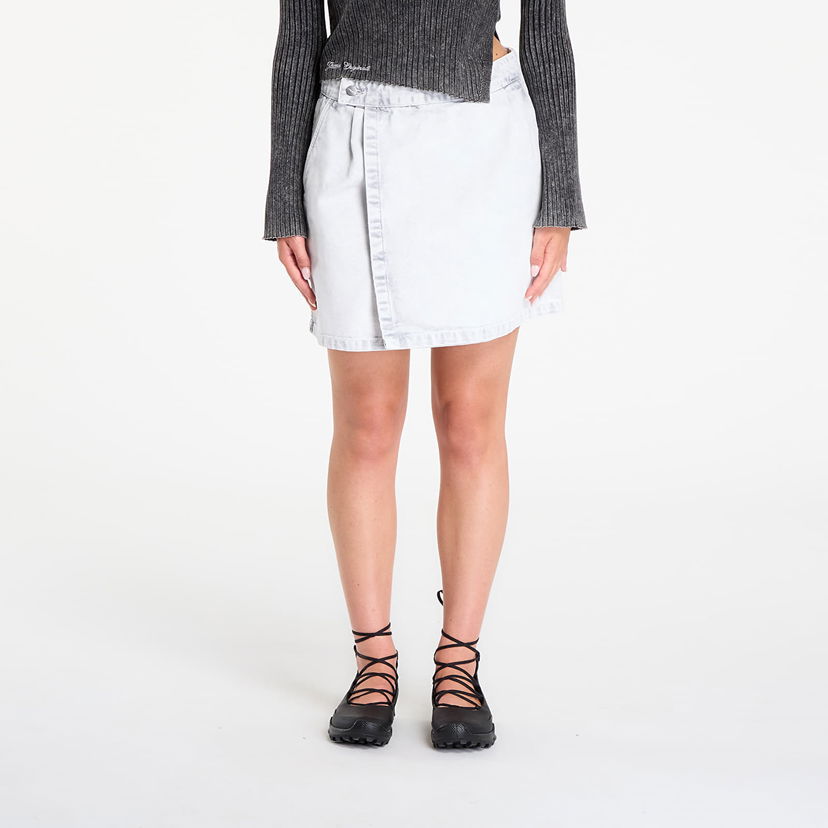 Nederdel Carhartt WIP Carhartt WIP Women's Emery Wrap Denim Mini Skirt Hvid | I035575.895F