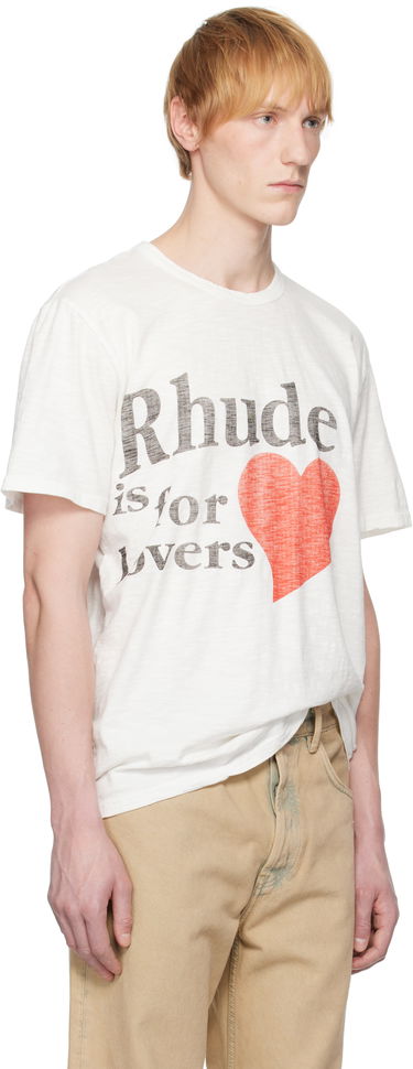 T-shirt Rhude Rhude Slub 'Lovers' T-Shirt Hvid | RHSS25TT24012, 1
