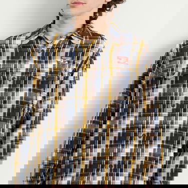 Skjorte Human Made Check Shirt Mørkeblå | HM30SH012-NVY, 5