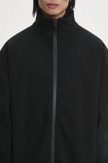 Sweatshirt VETEMENTS VETEMENTS Metal Sleeves Fleece Oversize Jacket Sort | UA66JA380B, 3