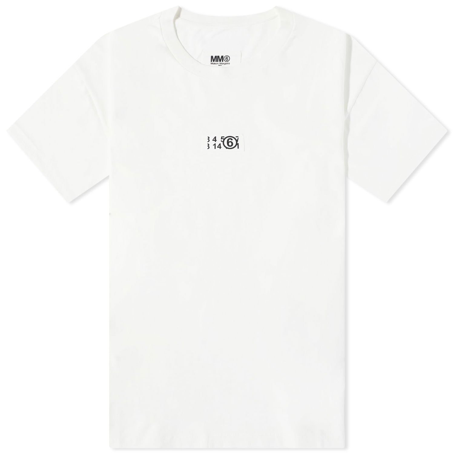 T-shirt Maison Margiela Number Logo T-shirt Hvid | S52GC0275-S24312-101, 0