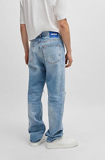 Jeans BOSS Baggy-Fit Jeans Blå | 50534527, 1