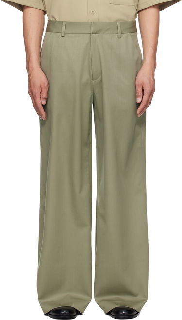Bukser Entire Studios Entire Studios Wide-Leg Trousers Grøn | ESU-S25-3003-KG, 0
