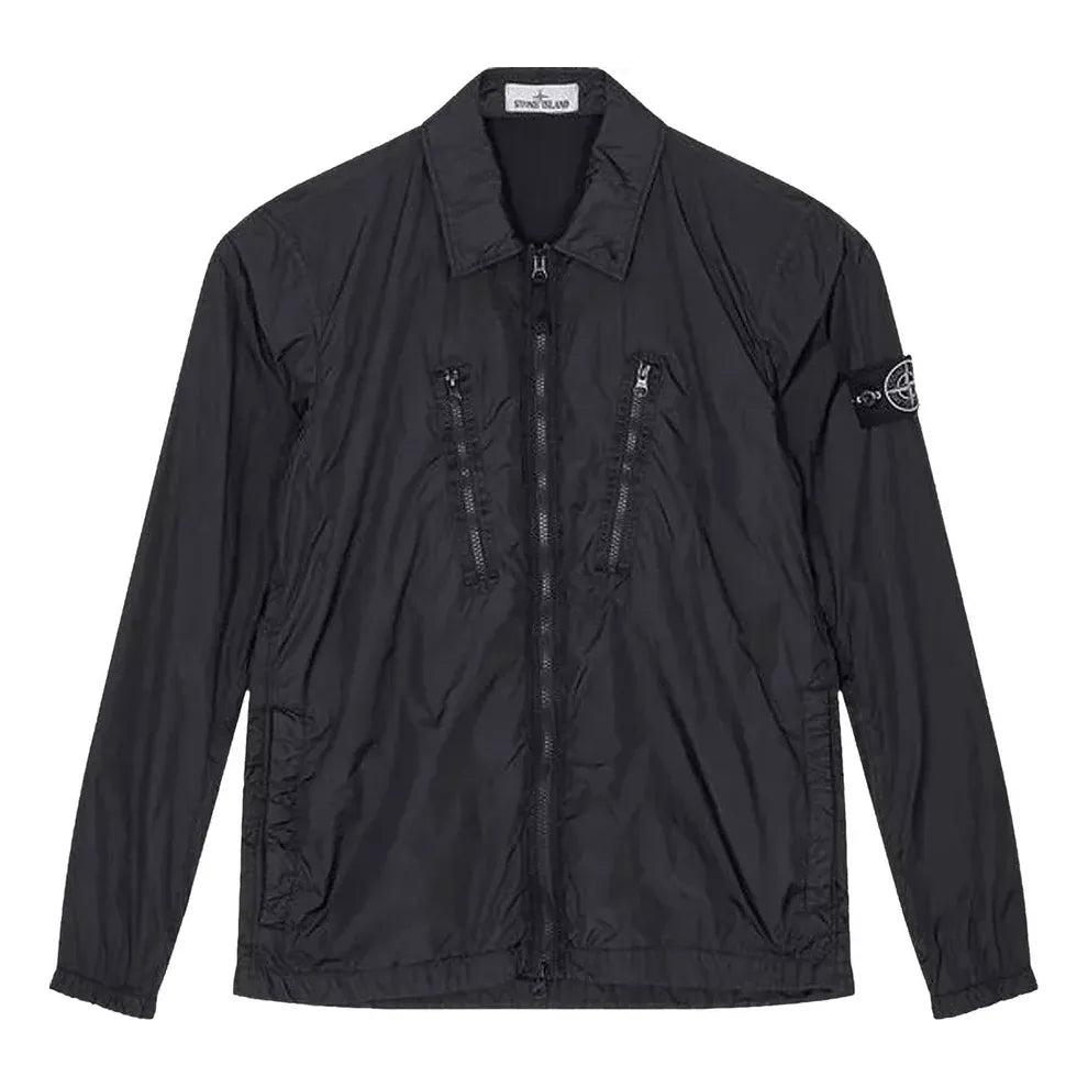 Vindjakke Stone Island Stone Island Men's Overshirt Jacket Sort | 751510523-V0029, 0