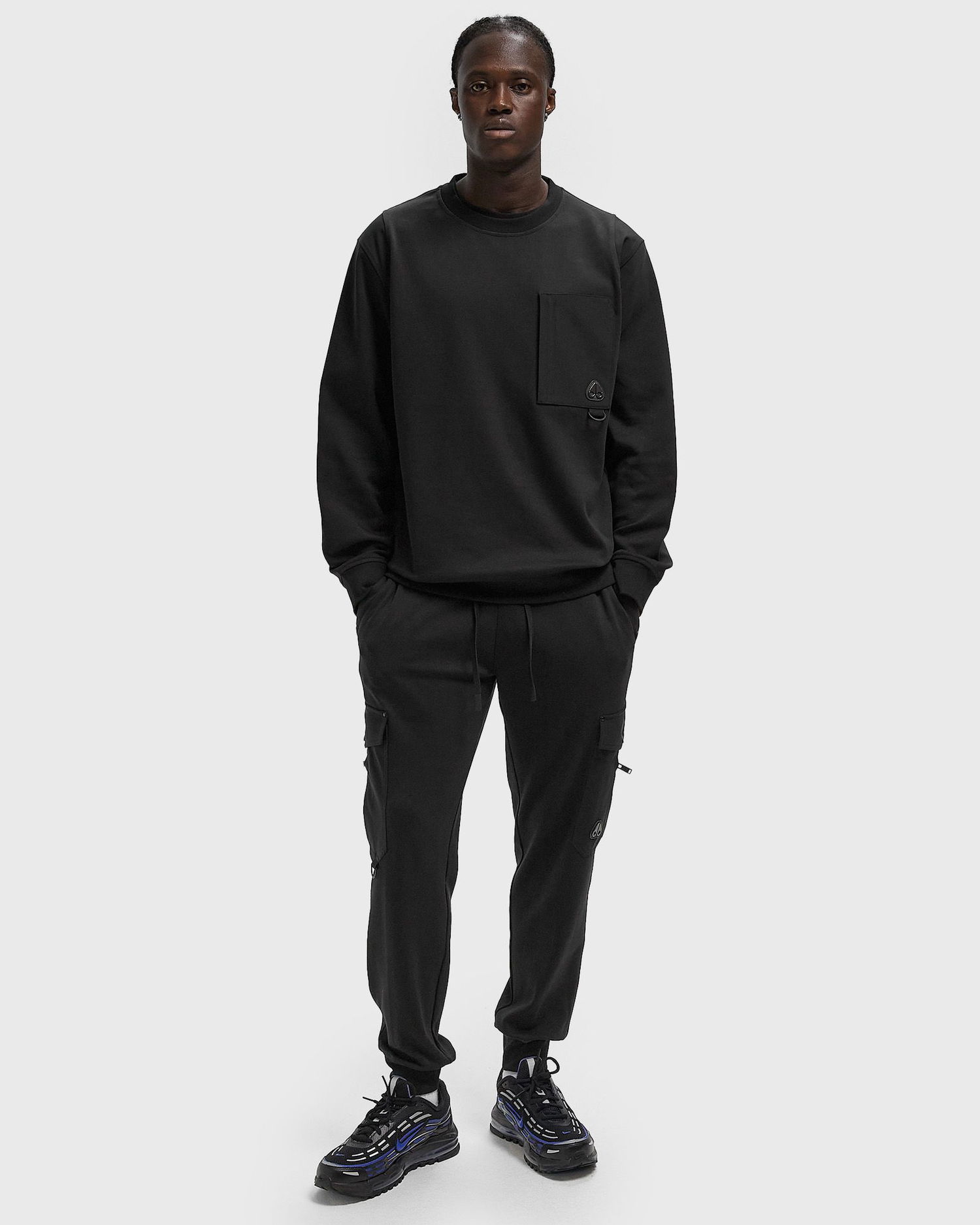 Sweatshirt Moose Knuckles DALON Crew Neck Sweatshirt Sort | M35MS618-292, 1