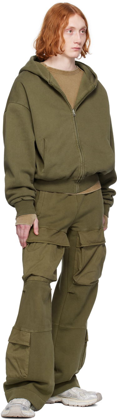 Sweatshirt Entire Studios Entire Studios Thermal Zip-Up Hoodie Grøn | ES2488MI, 3