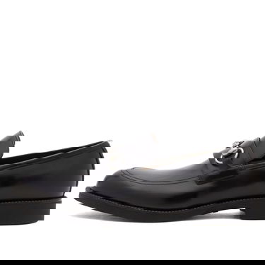 Sneakers og sko Gucci Tempe Horsebit Leather Loafer with Rubber Sole, Size EU 39 Sort | 812152-AAD7W-1000, 0