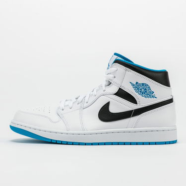Sneakers og sko Jordan Air Jordan 1 Mid "Laser Blue" Hvid | 554724-141, 0