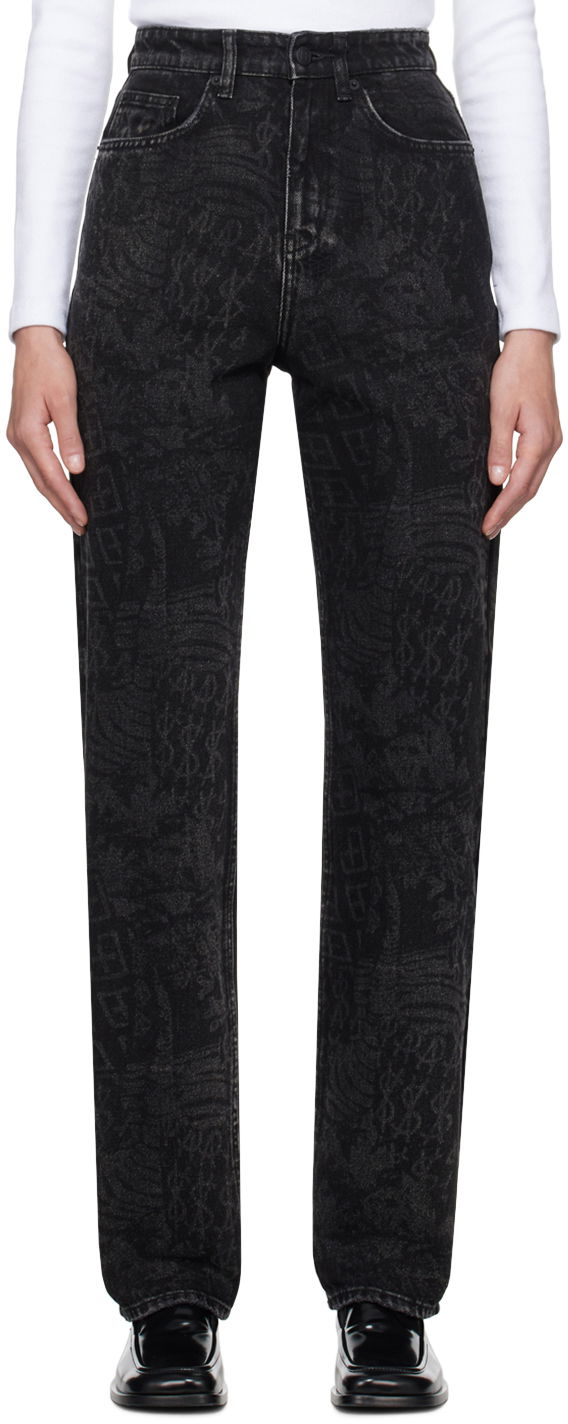 Jeans Ksubi Ksubi Playback Graf Jeans Sort | WFA23DJ004