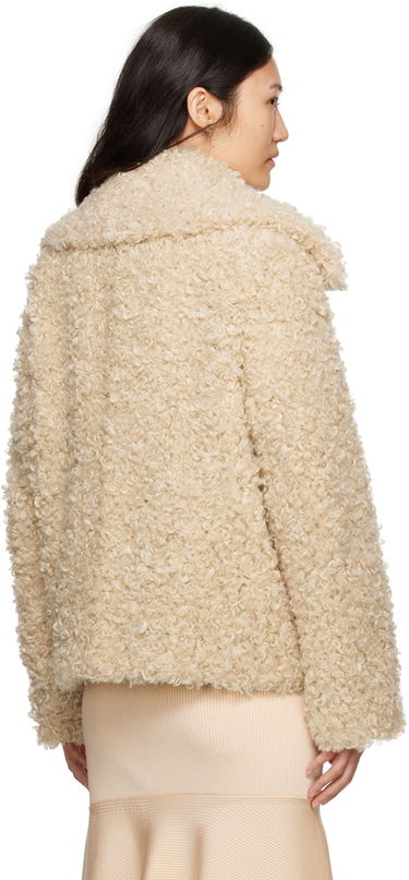 Jakke Stella McCartney Teddy Faux-Shearling Jacket Beige | 6600523CU902, 2