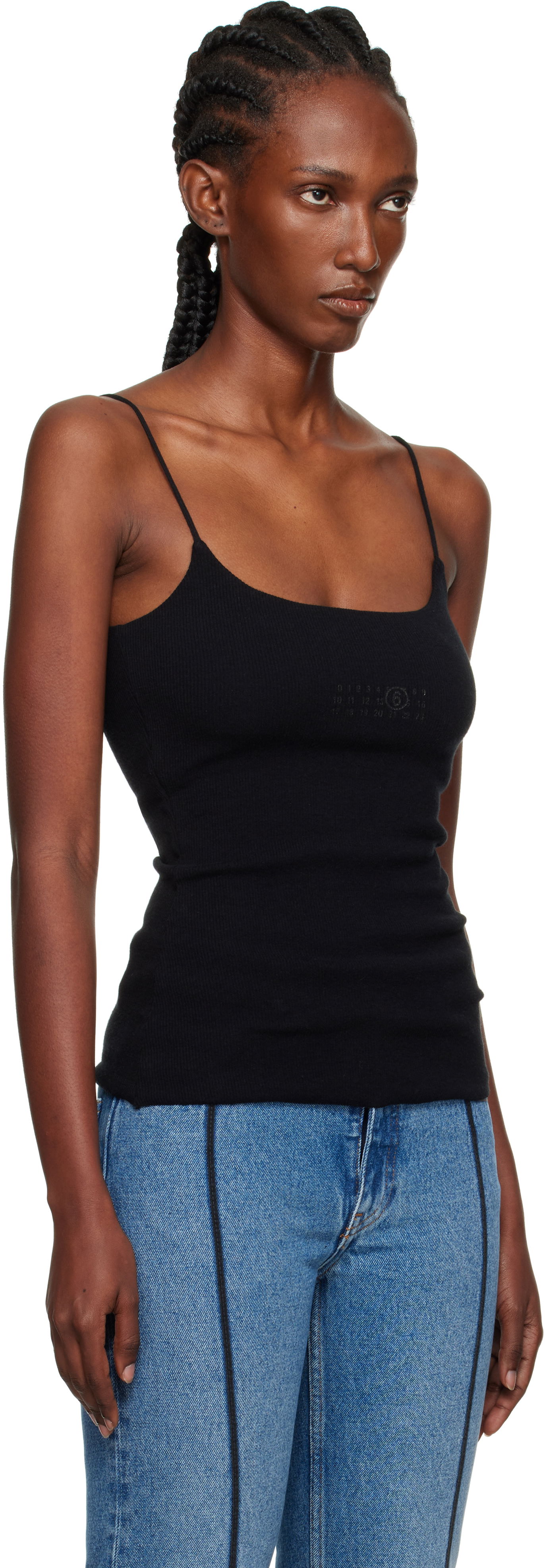 Tanktop Maison Margiela MM6 Maison Margiela Lycra Jersey Tank Top Sort | S52NL0073 M20122, 1