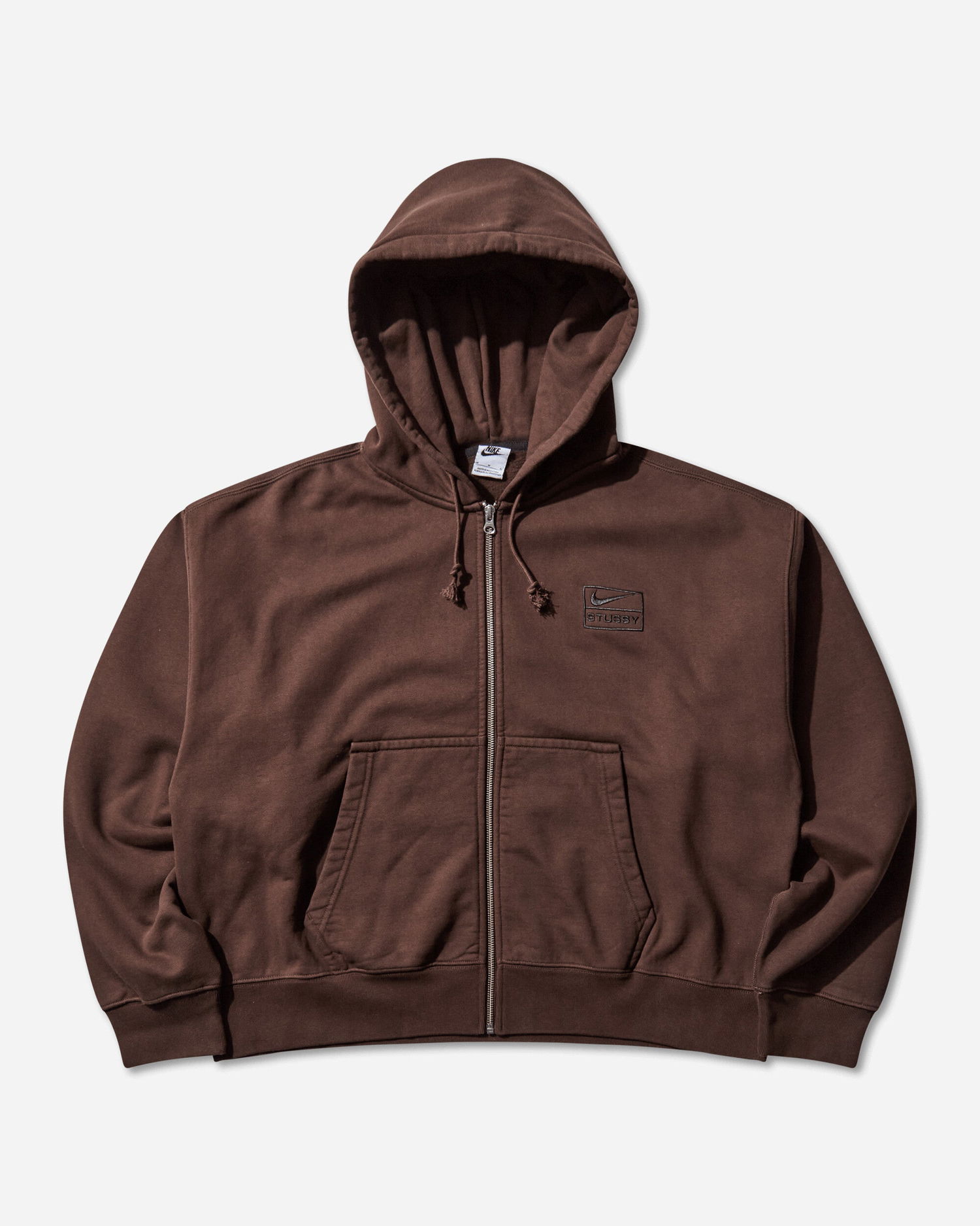 Sweatshirt Nike Nike Stüssy Full-Zip Fleece Hoodie Brun | FJ9175-261, 0