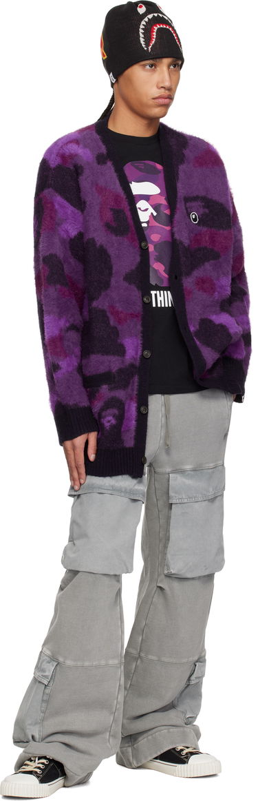Sweater BAPE A Bathing Ape Camo Cardigan Lilla | 001KNK801006M, 3