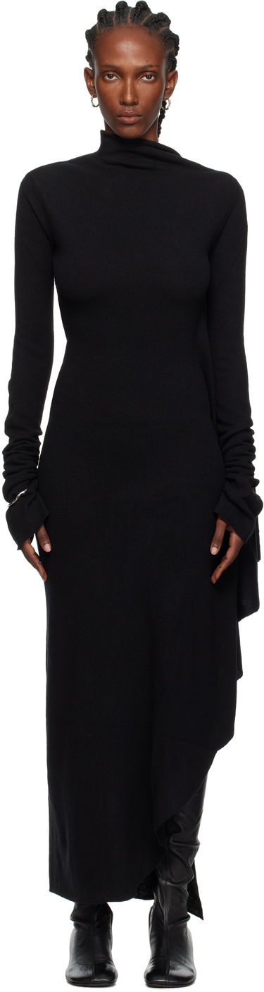 Kjole Ann Demeulemeester Ann Demeulemeester Vabu Maxi Dress Sort | 2520-W-KN59-KN073-099, 0