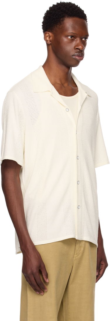 Skjorte rag & bone Rag & Bone Avery Zuma Knitted Shirt Blå | MBS25P020NC20, 4