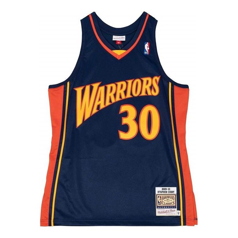 Jersey Mitchell & Ness Warriors Stephen Curry Hardwood Classics Jersey Blå | AJY4GS18084-GSWNAVY09SCU