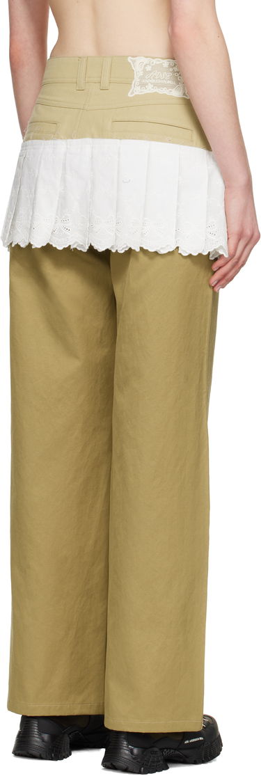 Bukser Andersson Bell Andersson Bell Lace Pleats Skirt Trousers Beige | apa798w, 2