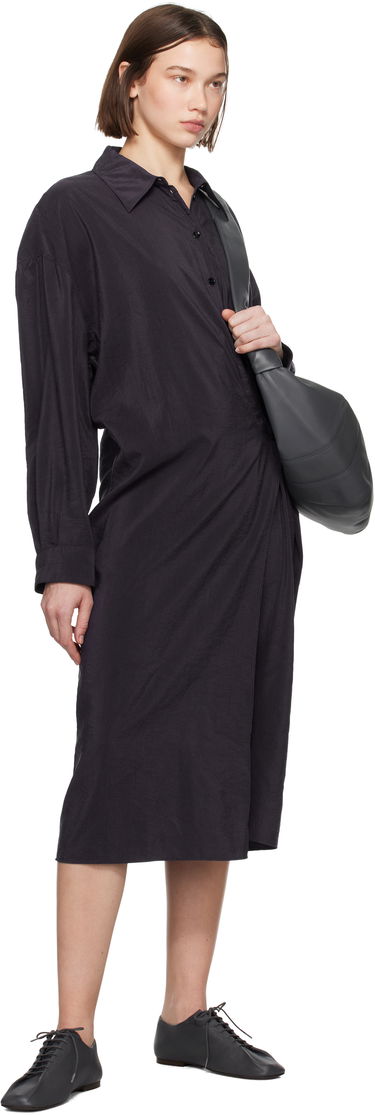 Kjole LEMAIRE Straight Collar Twisted Dress Sort | DR1092 LF1308, 3