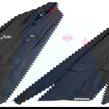 Jakke By Parra Parra Pumping Gas Jacket, Size Large Mørkeblå | 54255-NBL, 0