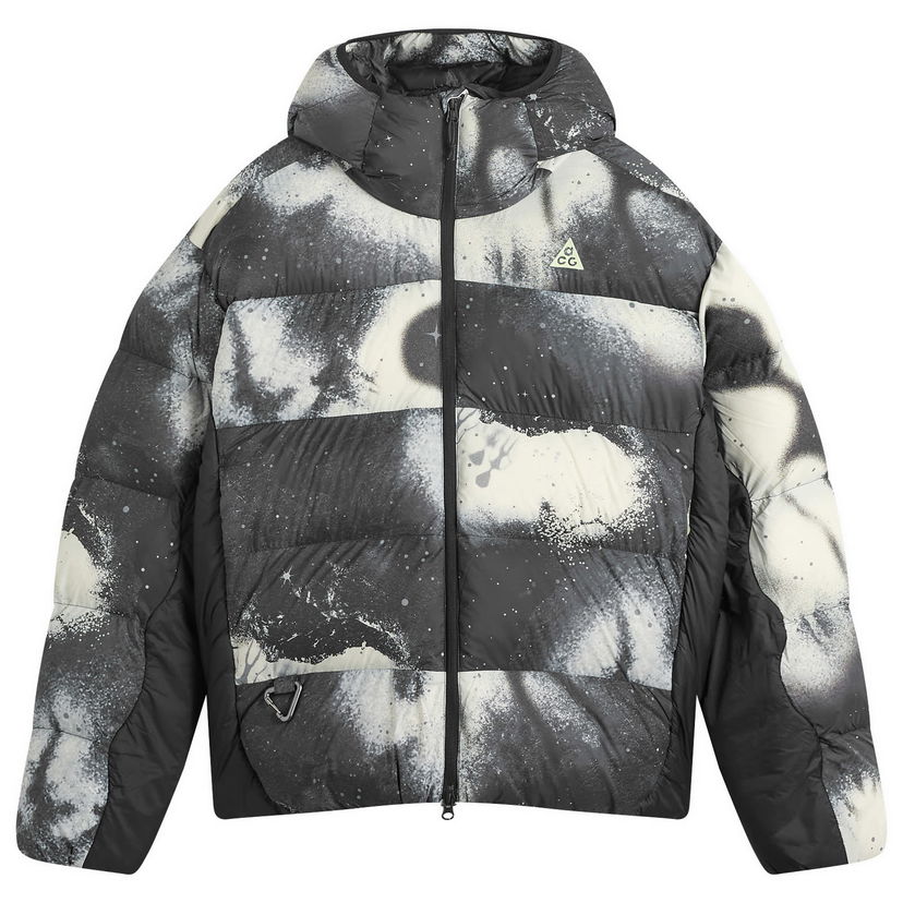 Puffer jakke Nike ACG Lunar Lake AOP Puffer Hooded Jacket Flerfarvet | HV1144-060