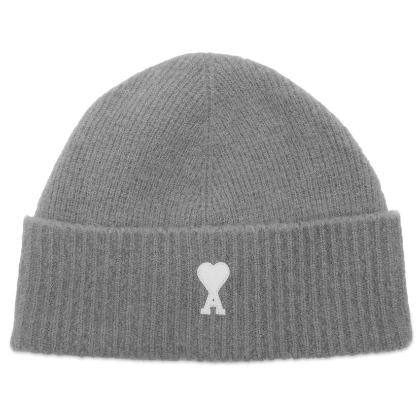 Beanie AMI AMI Paris Alpaca Knit Beanie Grå | H25UBO005-KN0135-058H25