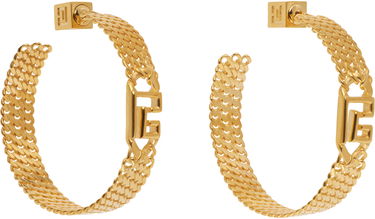 Øreringe Balmain Sync 'PB' Brass Hoop Earrings Metalisk | FN1XK519MBRA, 1