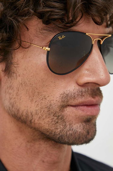 Solbriller Ray-Ban Ray-Ban Aviator Full Color Sunglasses Sort | 0RB3025JM, 2