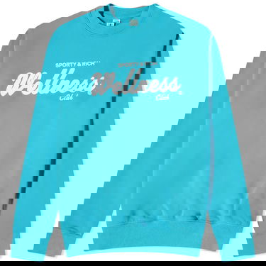 Sweater Sporty & Rich Draft Crew Sweat Turkis | CRAW2333DO, 0