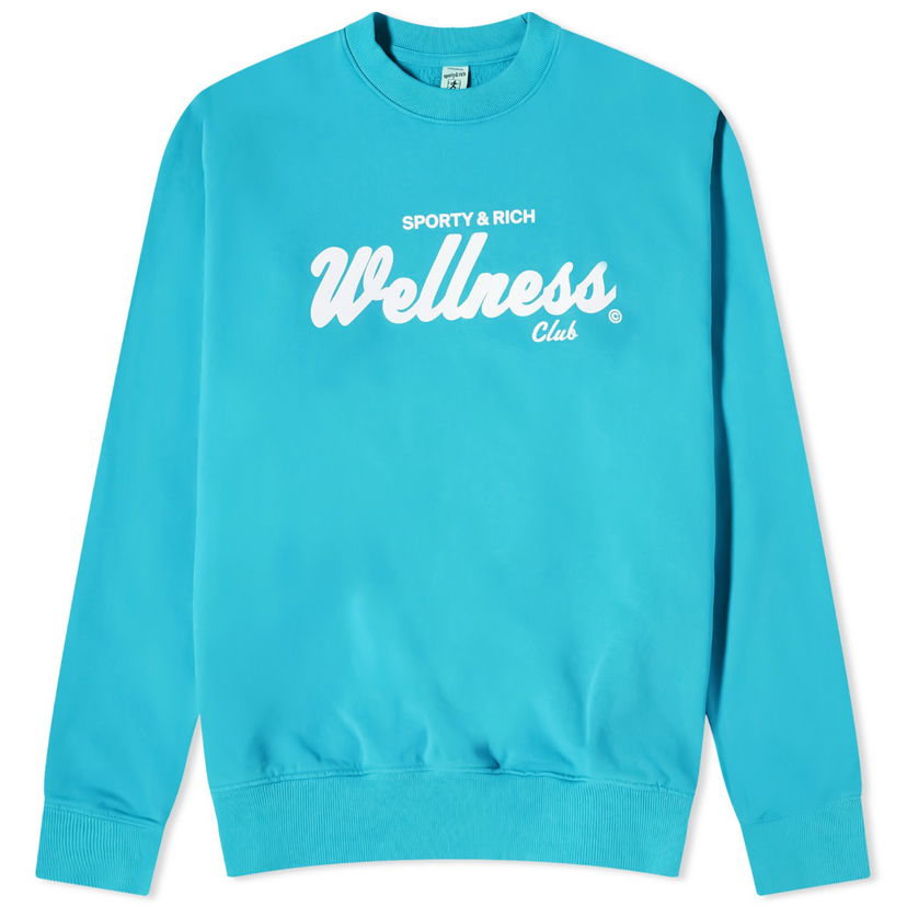 Sweater Sporty & Rich Draft Crew Sweat Turkis | CRAW2333DO