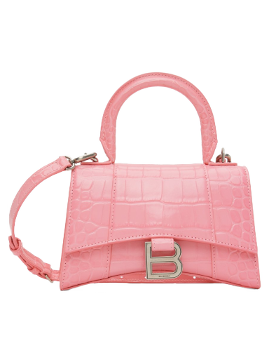 Skuldertaske Balenciaga XS Hourglass Bag Lyserød | 592833 1LR6Y