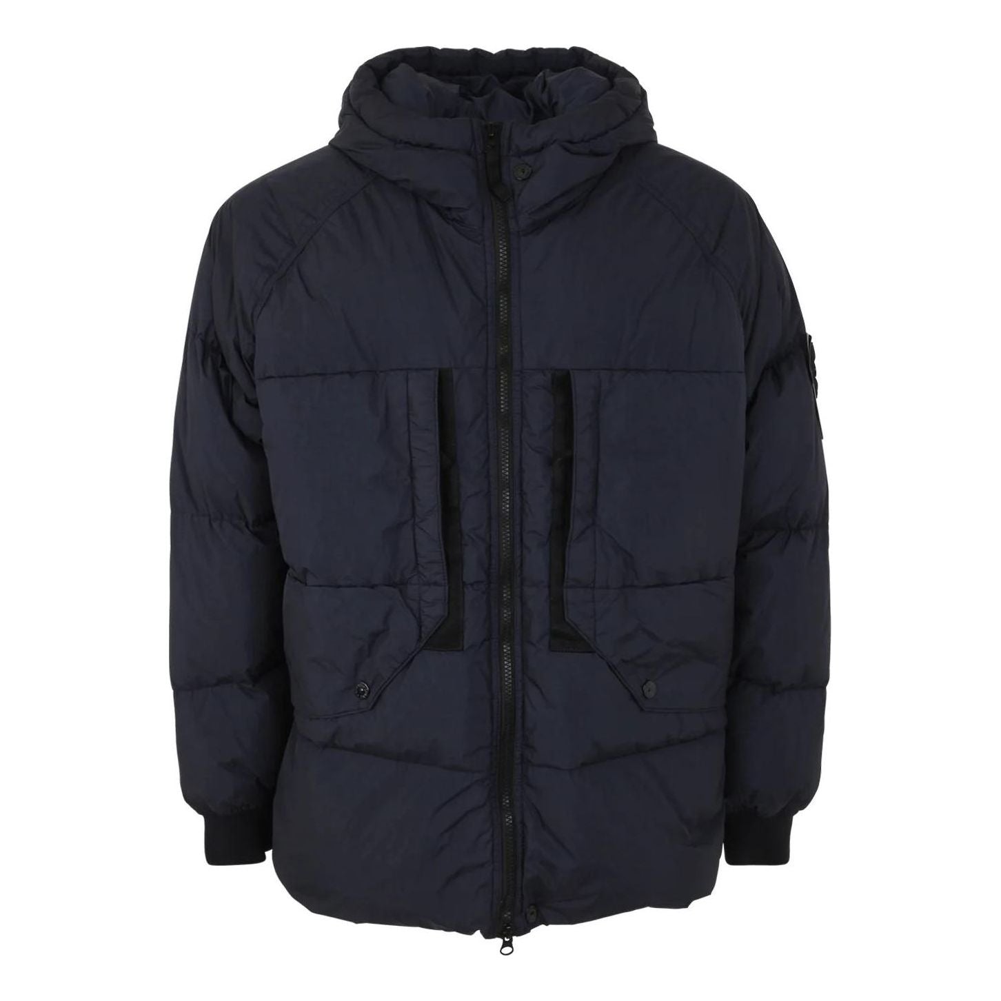 Puffer jakke Stone Island Zip-Up Puffer Jacket Mørkeblå | 791540723-V0020, 0