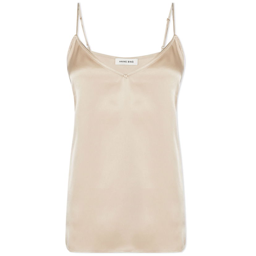 Tanktop Anine Bing Silk Camisole Beige | A-07-1003-CMA1