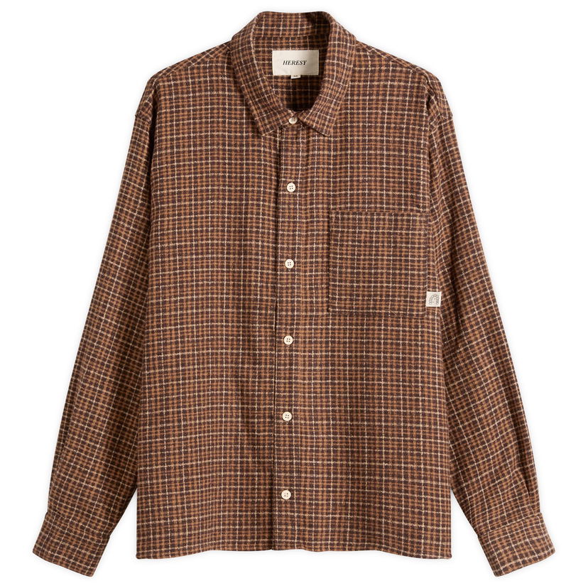 Skjorte Heresy Heresy Deft Shirt Large Brun | HAW25-CS03O