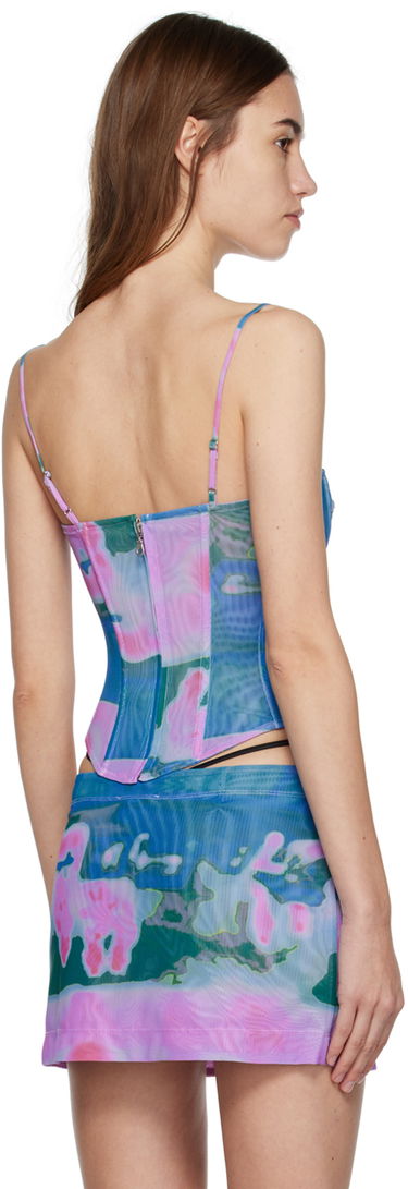 Nederdel Miaou Miaou Hannah Jewett Edition Deia Printed Mesh Tank Top Flerfarvet | 7069PM1THP, 2