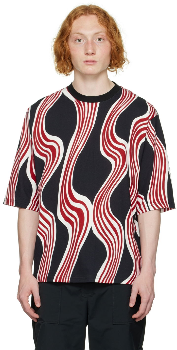 T-shirt Moncler Genius Black 1 JW Anderson T-Shirt Sort | H209E8C00003829JS